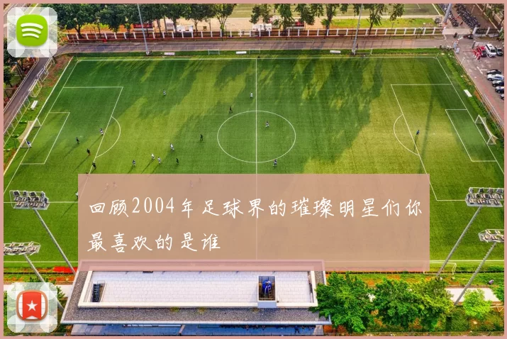回顾2004年足球界的璀璨明星们你最喜欢的是谁